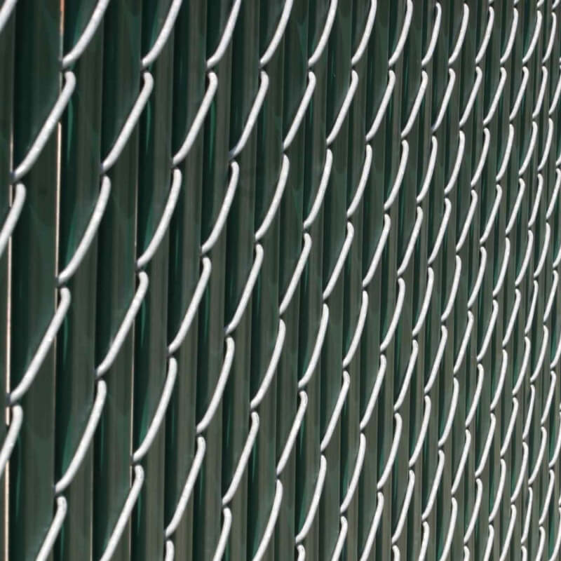 Slatted chain link privacy fence Northwest Arkansas
