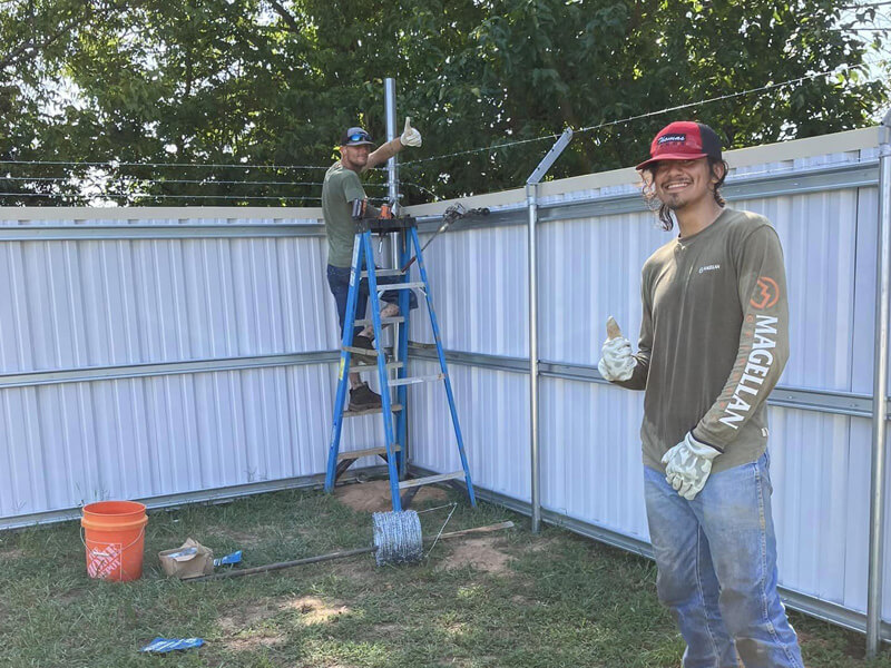 Commercial fence installation AR