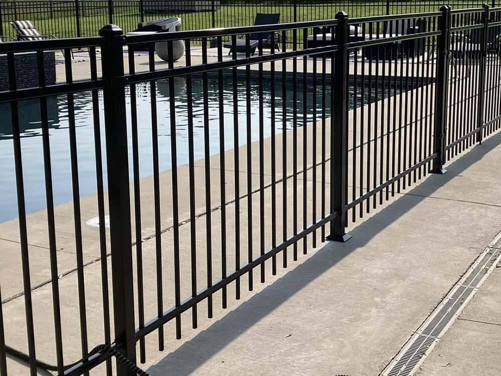Ornamental steel pool fence Springdale