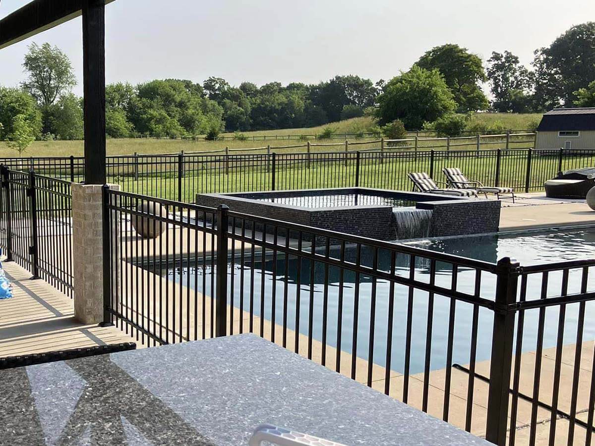 Pool fence ornamental steel NWA