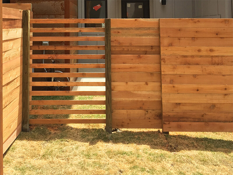 Residential wood fence NWA