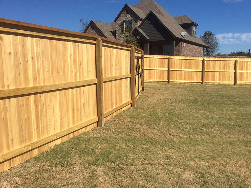 Cedar wood fence Arkansas