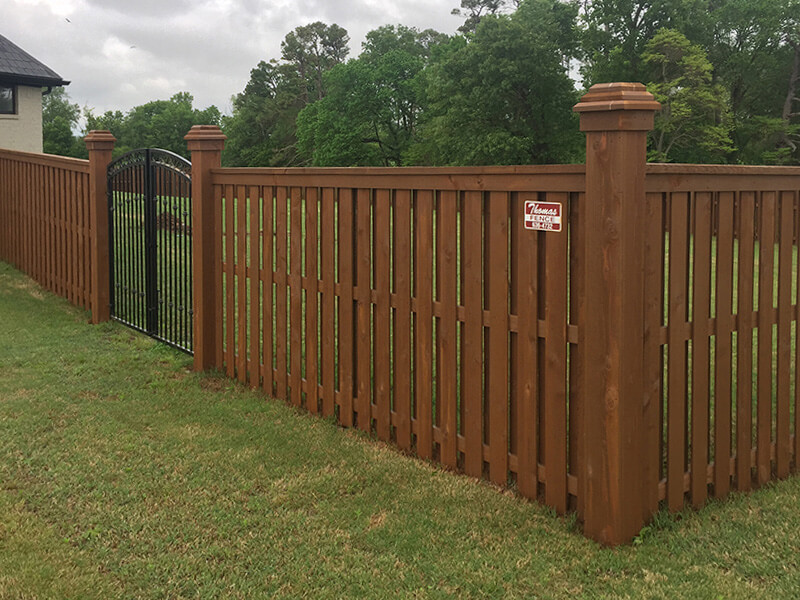 Custom wood fence Northwest Arkansas