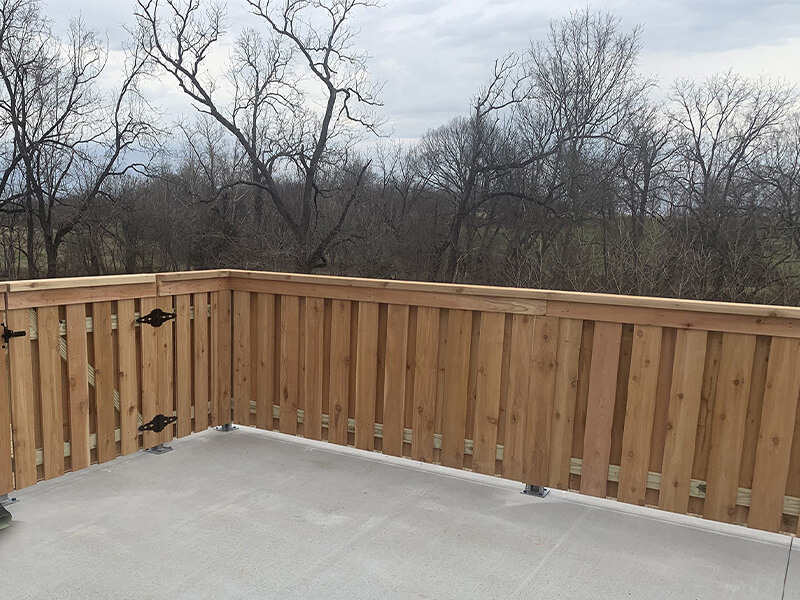 Wood fence installation Arkansas