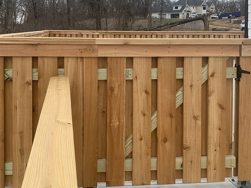 Cedar fence NWA contractor