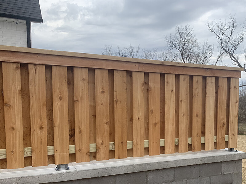 Residential wood fence Arkansas