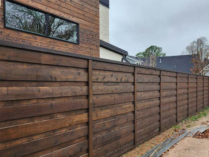 Wood fence NWA 2024